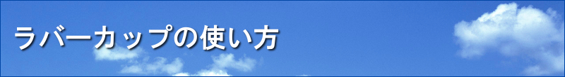 ラバーカップの使い方